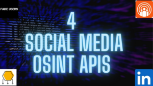 Social media OSINT APIs