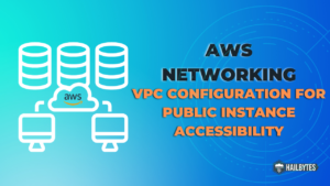 AWS Networking: VPC Configuration for Public Instance Accessibility