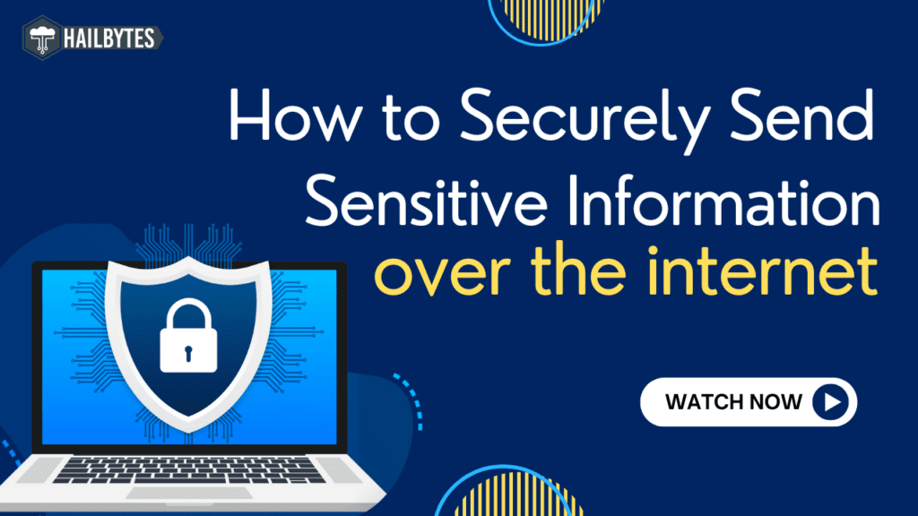 how to securely send a sensitive message over the internet.