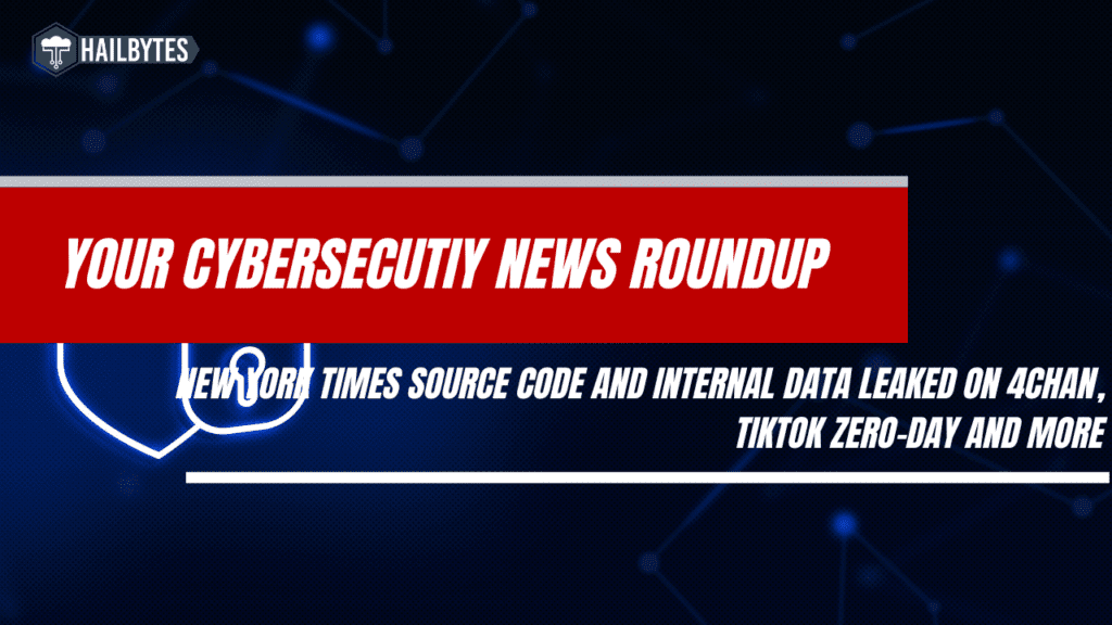 Cybersecurity news update on data leaks and security.