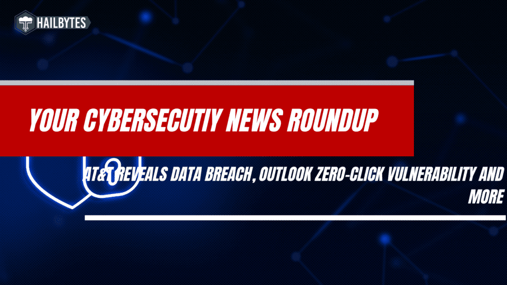 Your Cybersecurity News Roundup banner with headlines