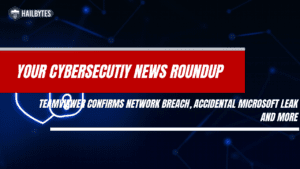 Cybersecurity news banner with network breach headline