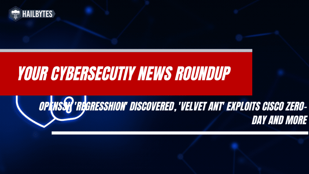 Cybersecurity news banner highlighting latest vulnerabilities