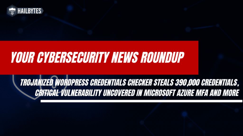 Cybersecurity news roundup graphic with latest updates